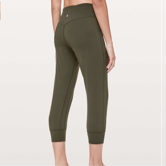 Lululemon Align Jogger Crop 23" 4/XS Dark Olive Green Cropped Pants Leggings OG - Picture 8 of 16